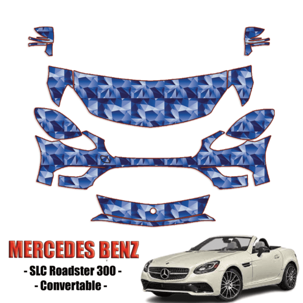 2017-2023 Mercedes Benz SLC Roadster 300 Precut Paint Protection Kit – Partial Front