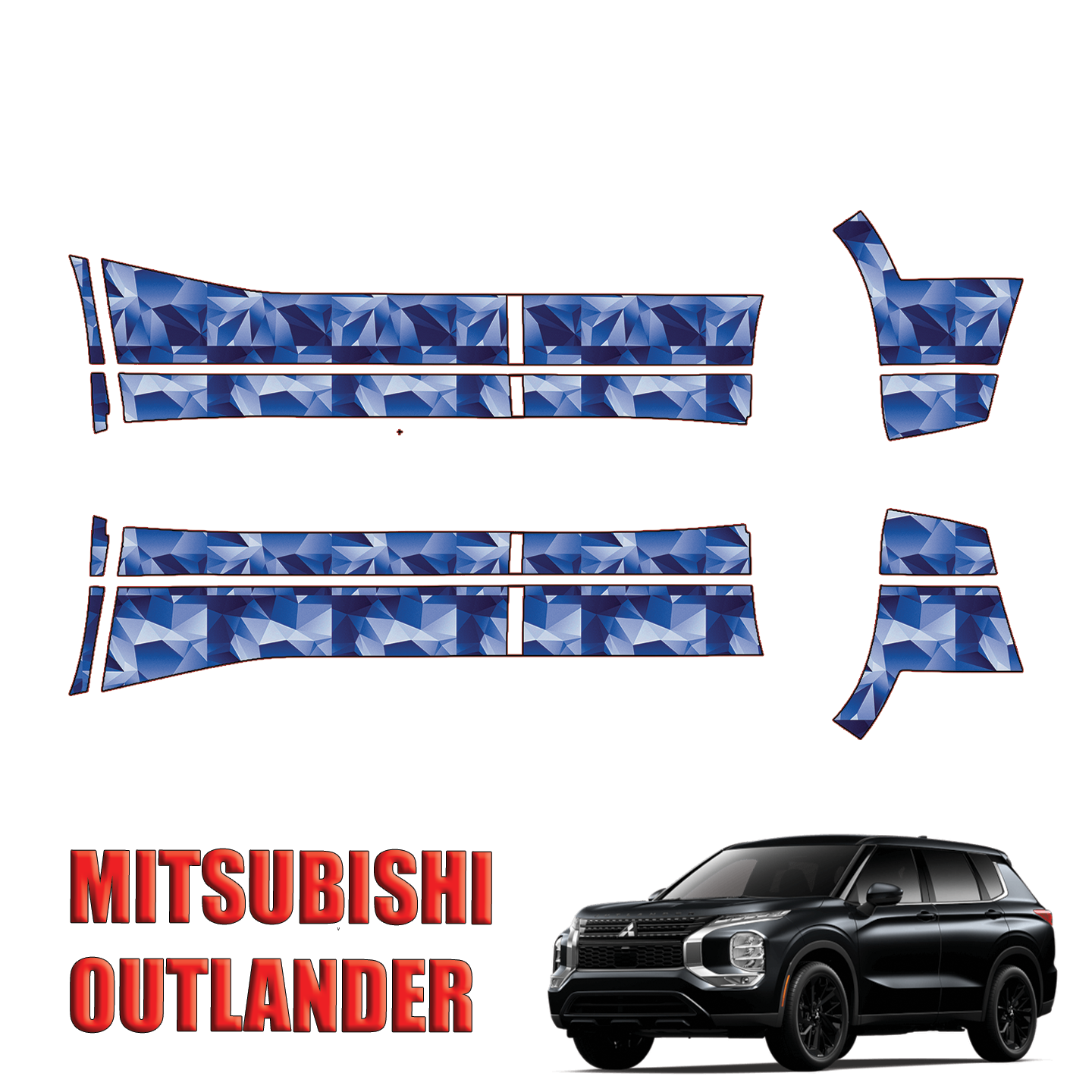 2024-2025 Mitsubishi Outlander Precut Paint Protection Film – Rocker Panels
