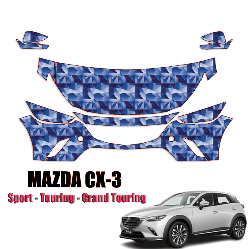 2016-2021 Mazda CX-3 Precut Paint Protection PPF Kit – Partial Front