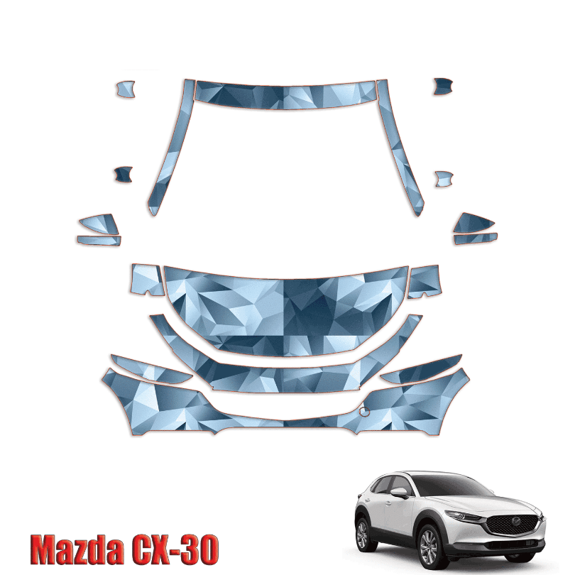 2020 Mazda CX30 Precut Paint Protection PPF Kit – Partial Front