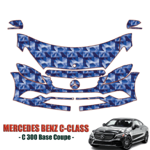 2019-2023 Mercedes-Benz C300 Base Coupe Precut Paint Protection Kit – Partial Front