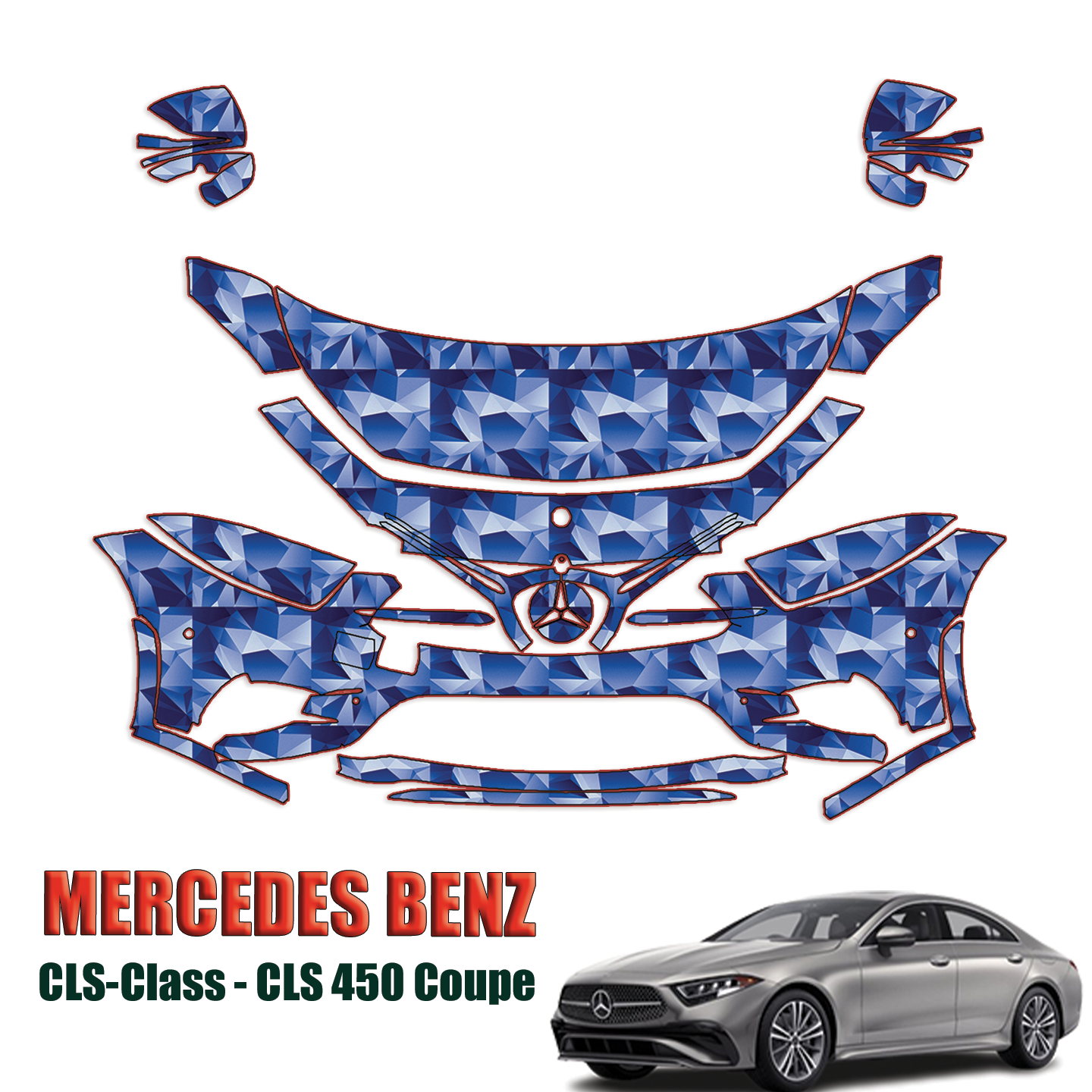 2019-2023 Mercedes-Benz CLS 450 Coupe Paint Protection Kit – Partial Front