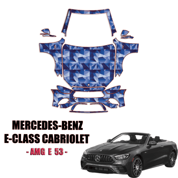 2022-2023 Mercedes-Benz E-Class Cabriolet Pre Cut Paint Protection PPF Kit – Full Front