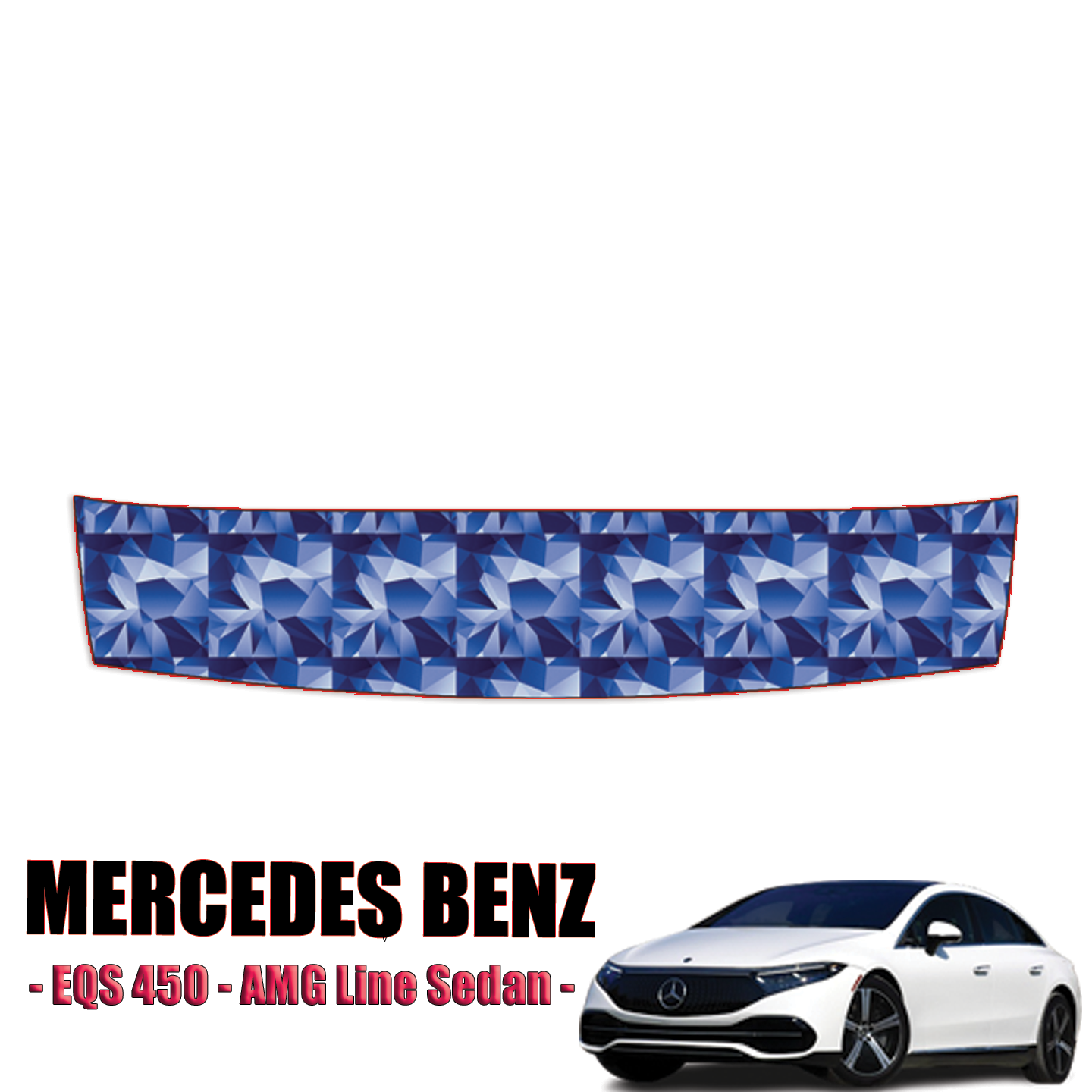 2022-2023 Mercedes-Benz EQS 450 – AMG Line Sedan Precut Paint Protection Kit – Bumper Step