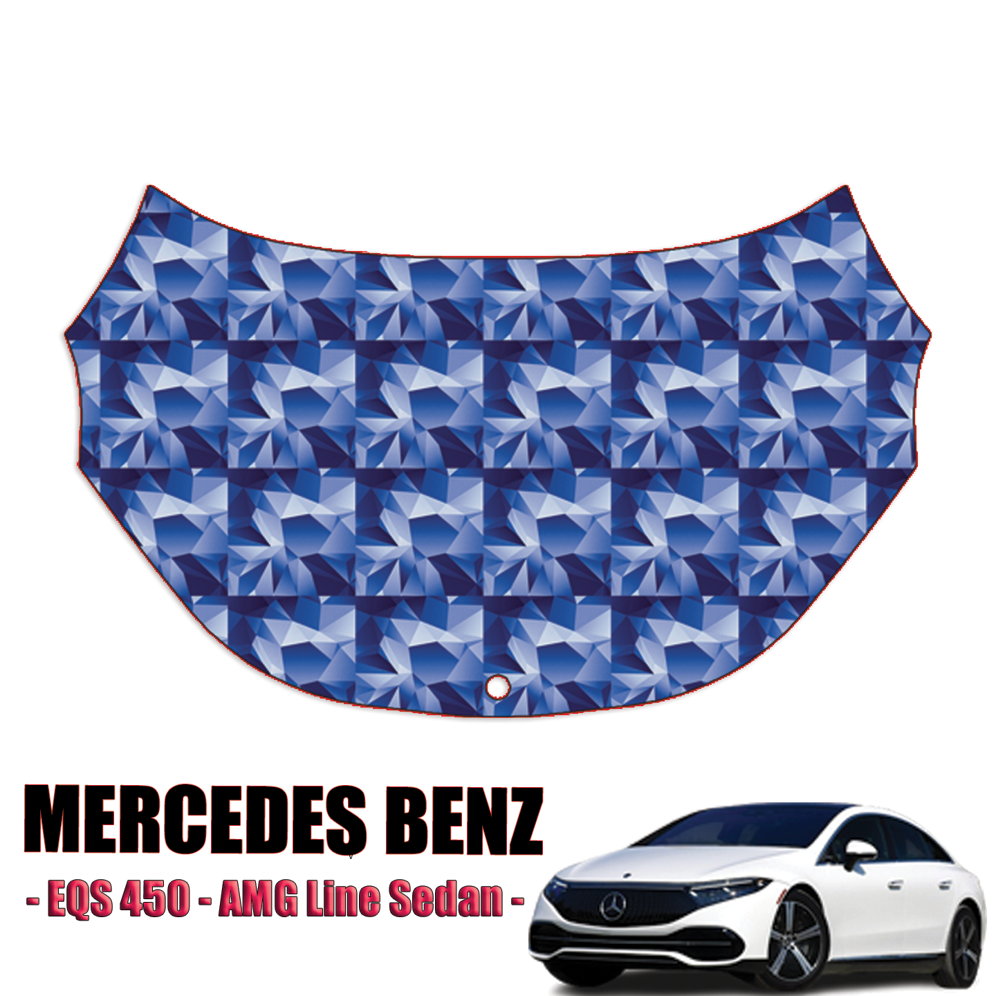 2022-2023 Mercedes-Benz EQS 450 – AMG Line Sedan Paint protection Kit – Full Hood