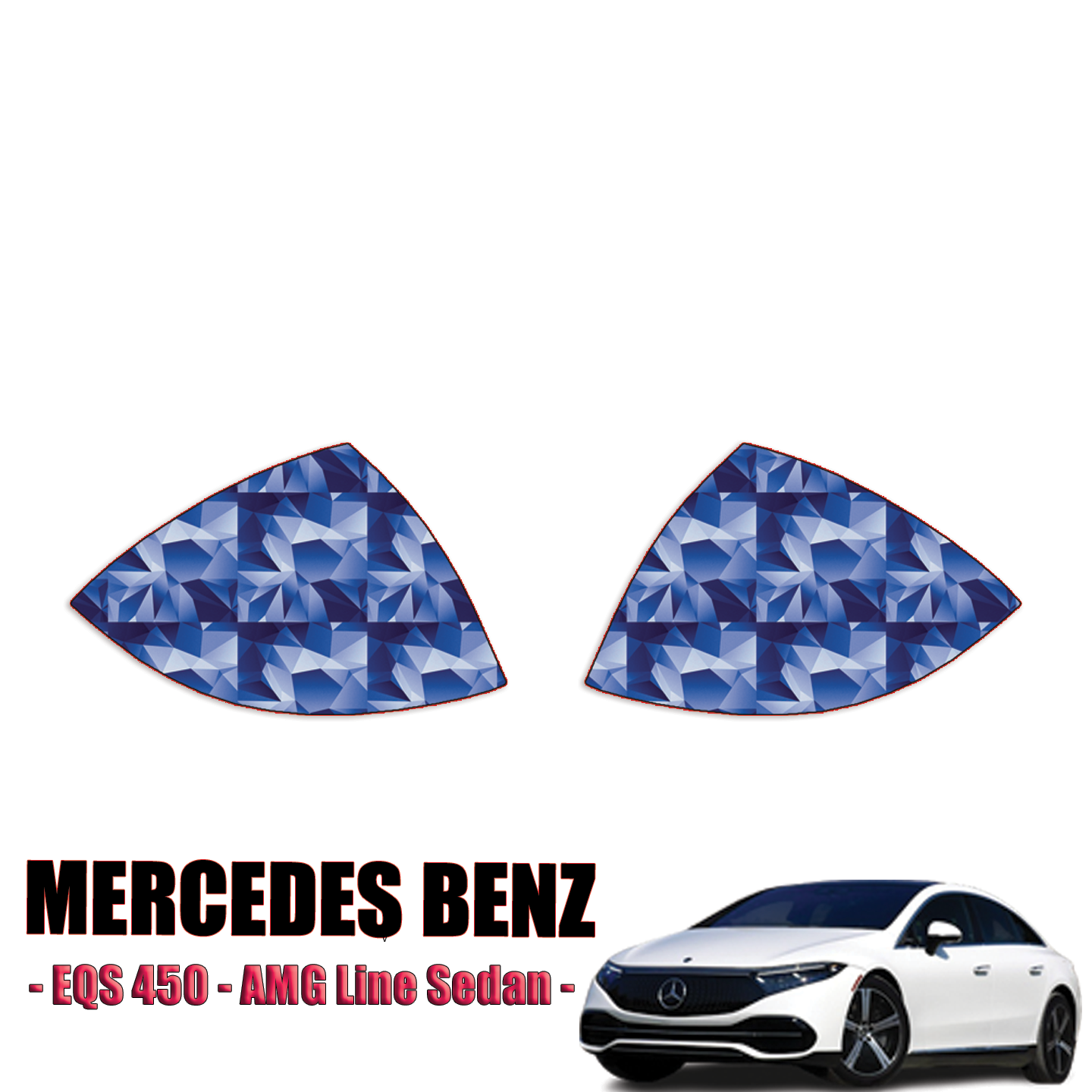 2022-2023 Mercedes-Benz EQS 450 – AMG Line Sedan Precut Paint Protection Kit (PPF) – Mirrors