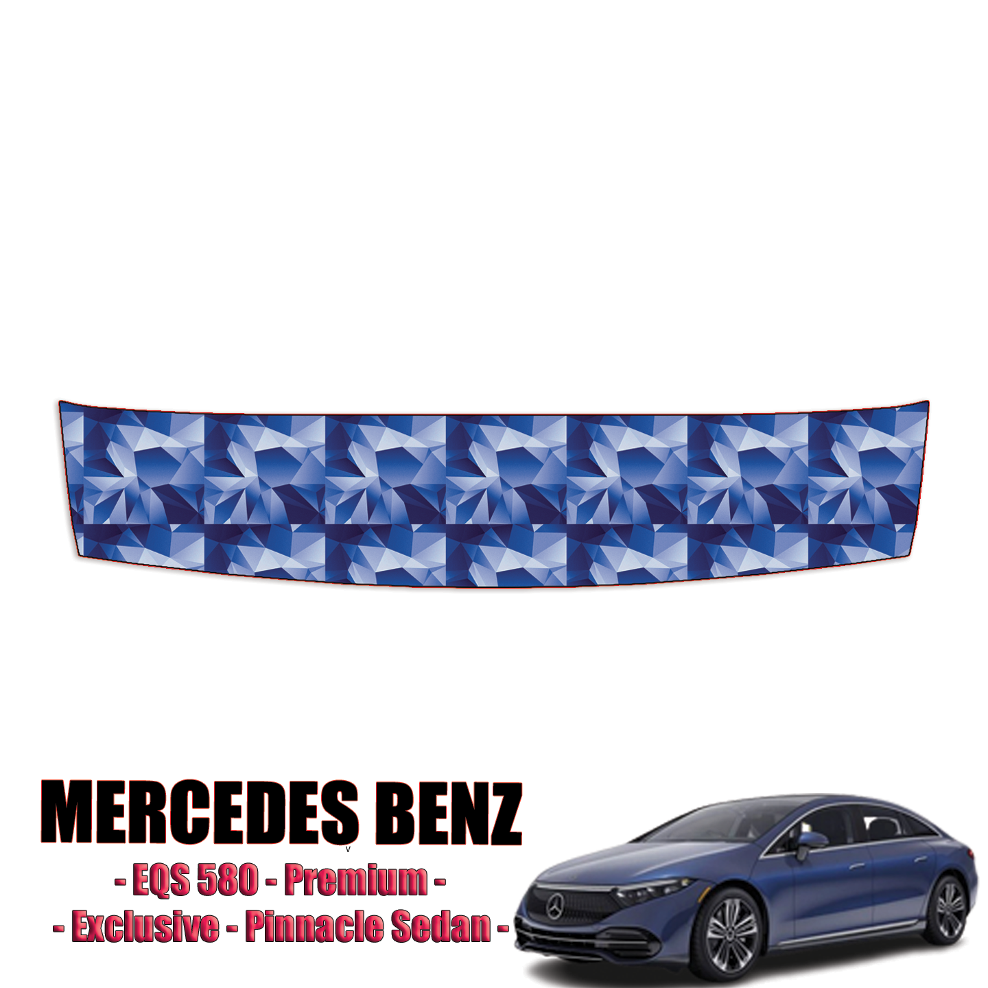 2022-2023 Mercedes-Benz EQS 580 – Premium, Exclusive, Pinnacle Sedan Precut Paint Protection Kit – Bumper Step