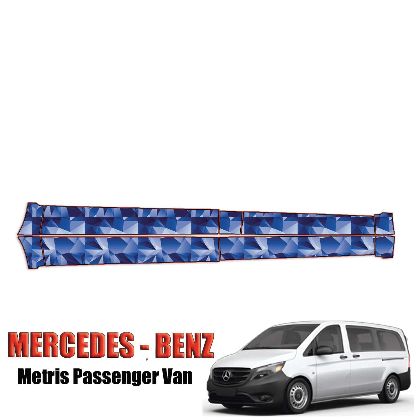 2016-2023 Mercedes-Benz Metris Precut Paint Protection Kit – Rocker Panels