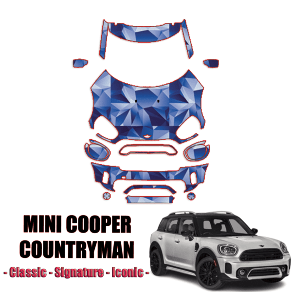 2021-2022 Mini Cooper Countryman Pre Cut Paint Protection Kit Full Front
