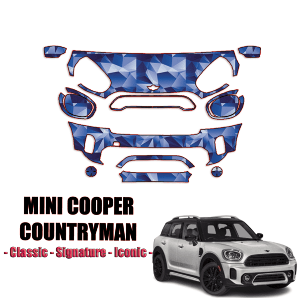 2021-2022 Mini Cooper Countryman PPF Kit Precut Paint Protection Kit Partial Front