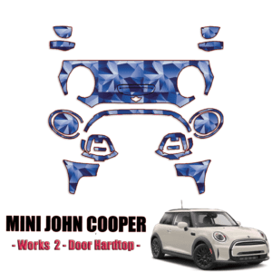 2018-2024 Mini John Cooper Works 2 Door Hardtop Cut Paint Protection Kit Partial Front