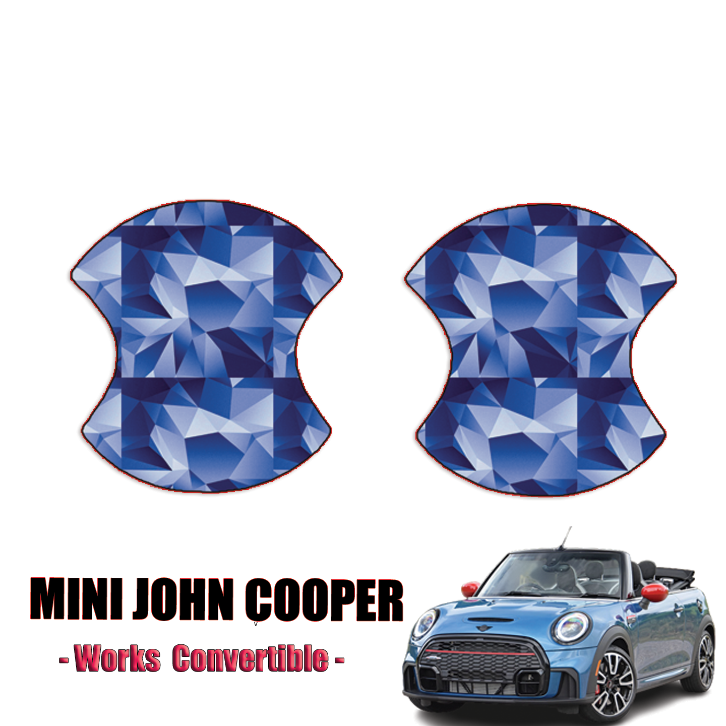 2022-2023 Mini John Cooper Works Convertible Precut Paint Protection Kit – Door Cups