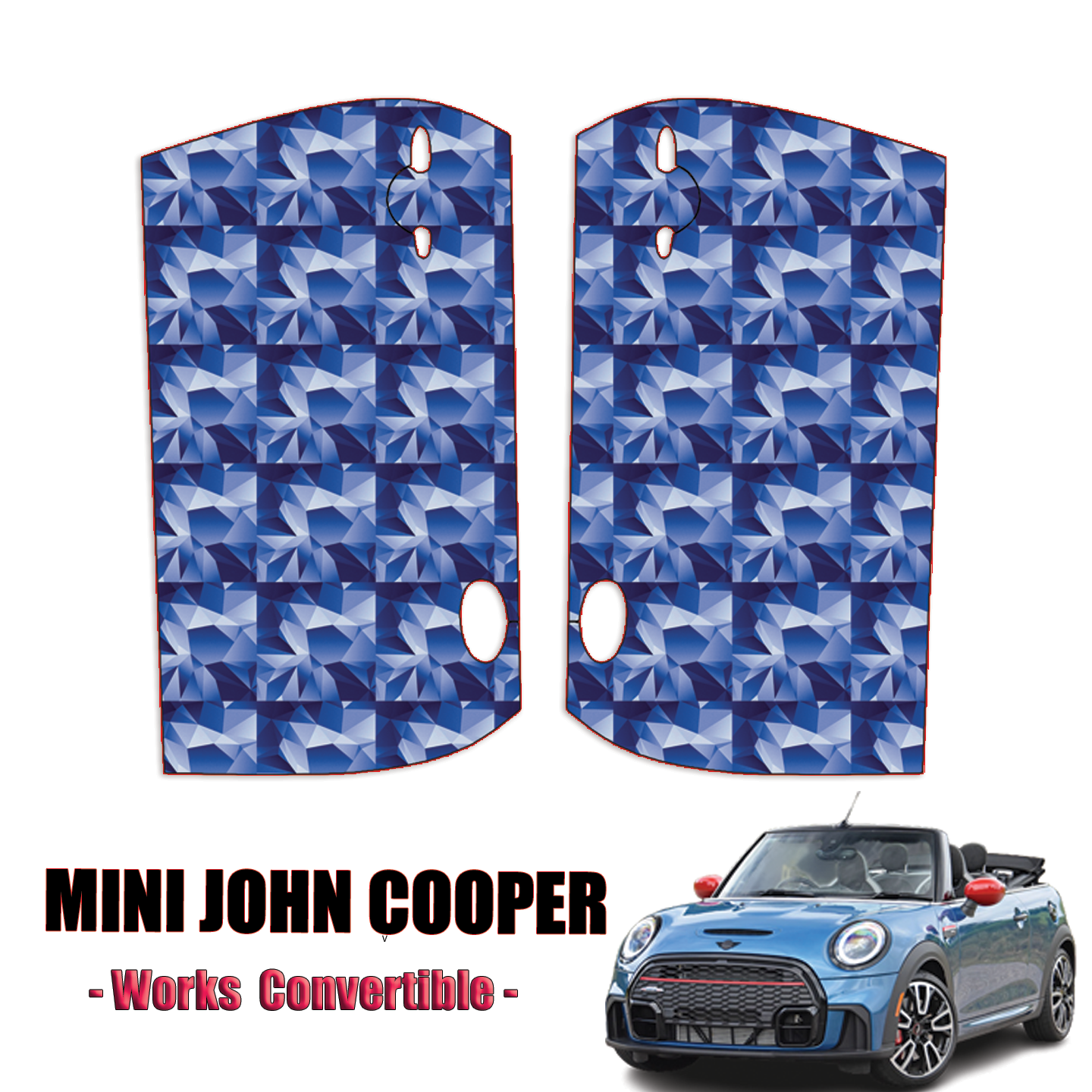 2022 – 2023 Mini John Cooper Works Convertible Precut Paint Protection Kit (PPF) – Full Doors