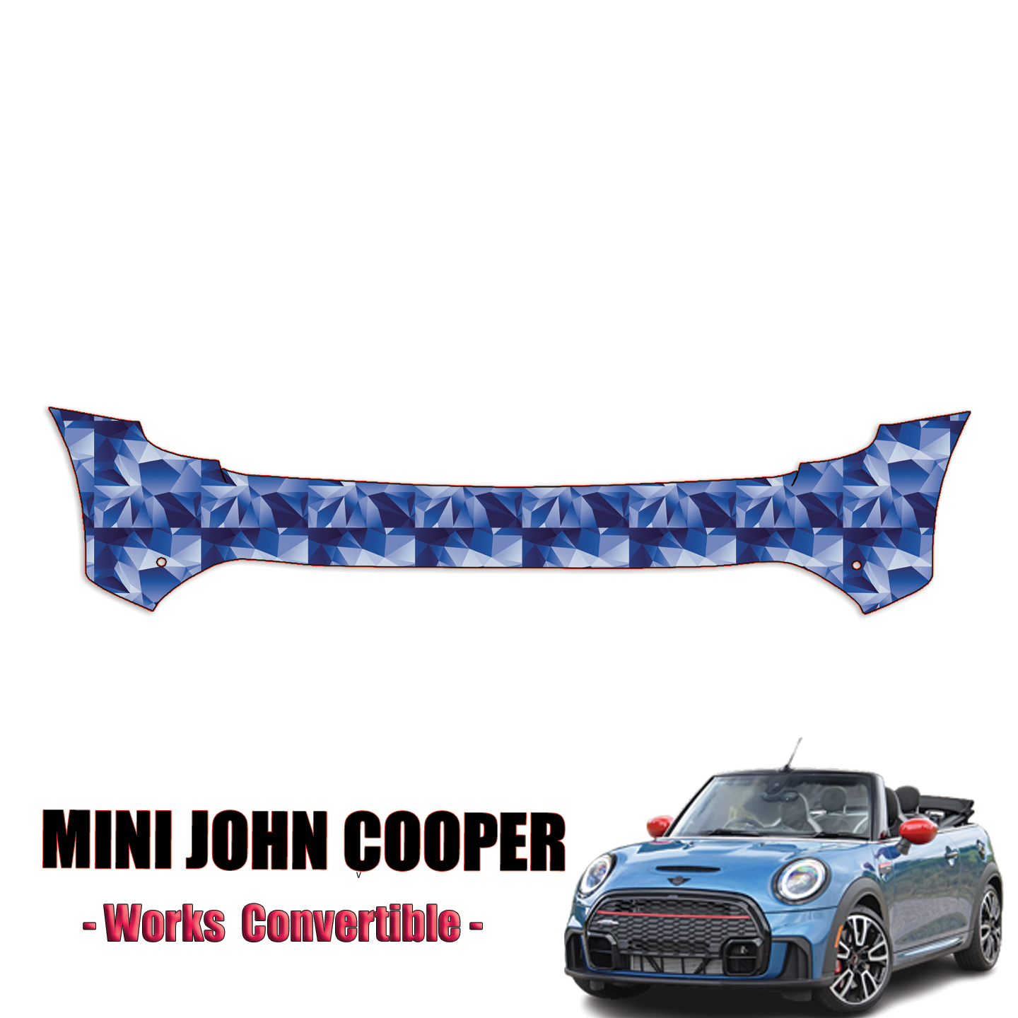 2022 – 2023 Mini John Cooper Works Convertible Paint Protection Film – Rear Bumper