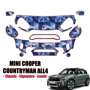 2021-2022 Mini Cooper Countryman ALL4 – Classic, Signature, Iconic Pre Cut Paint Protection Kit – Partial Front