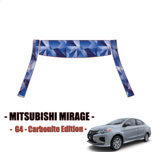 2021-2022 Mitsubishi Mirage G4-Paint Protection Kit A Pillars + Rooftop