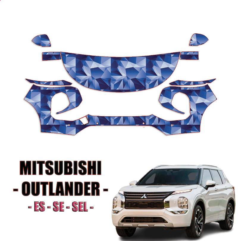 2022-2024 Mitsubishi Outlander Precut Paint Protection PPF Kit – Partial Front