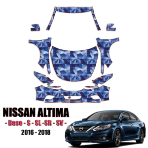 2016-2018 Nissan Altima – Base, S, SL, SR, SV Pre Cut Paint Protection Kit – Full Front + A Pillars + Rooftop