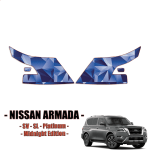 2021-2024 Nissan Armada Precut Paint Protection Kit – Headlights + Fogs