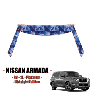 2021-2024 Nissan Armada Paint Protection Kit – A Pillars + Rooftop