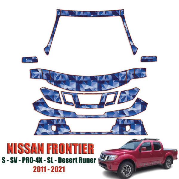 2011-2021 Nissan Frontier Precut Paint Protection PPF Kit – Partial Front+