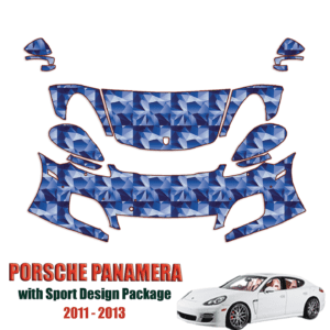 2011-2013 Porsche Panamera with Sport Design Package Precut Paint Protection Kit – Partial Front