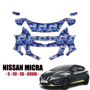 2015-2023 Nissan Micra – S, SV, SR, KROM Pre Cut Paint Protection Kit – Partial Front