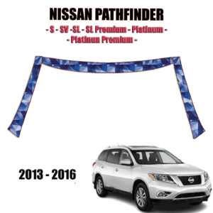 2013 – 2016 Nissan Pathfinder Pre Cut Paint Protection Kit – A Pillars + Rooftop