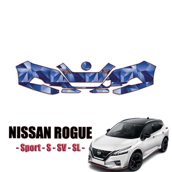 2020-2023 Nissan Rogue Sport – S, SV, SL Precut Paint Protection Kit – Front Bumper