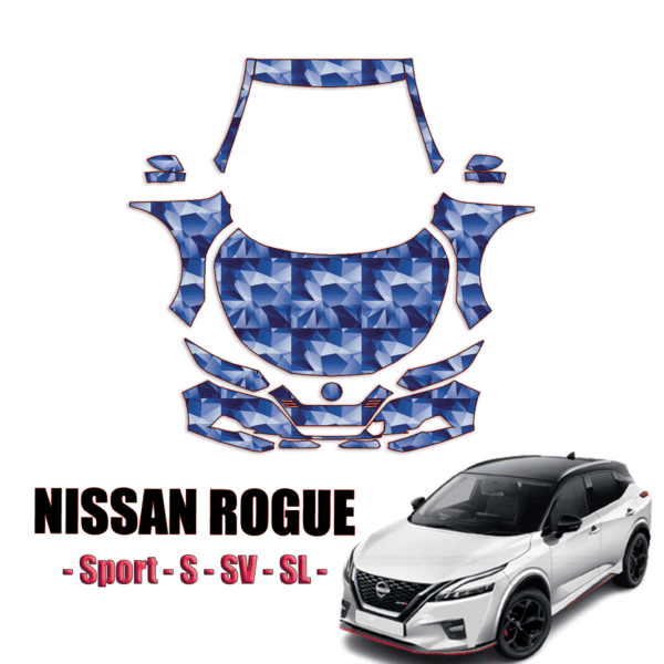 2020-2023 Nissan Rogue Sport- S, SV, SL Pre Cut Paint Protection Kit-Full Front+A Pillars+Rooftop