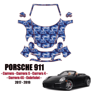 2017-2019 Porsche 911 Carrera Precut Paint Protection Kit – Full Front+