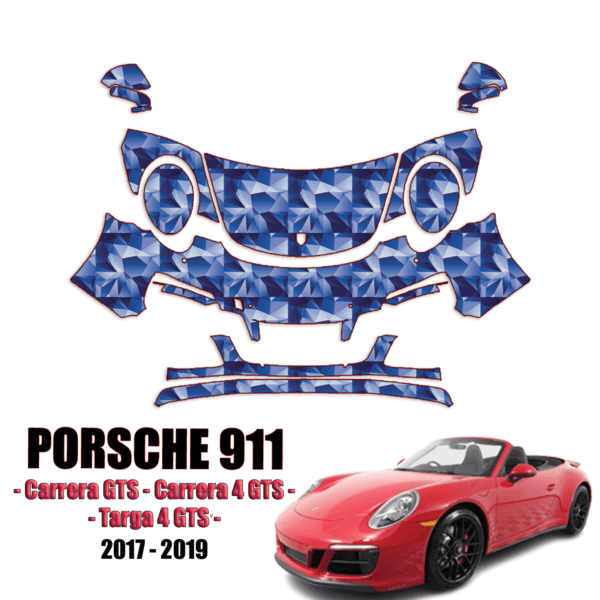 2017-2019 Porsche 911 Carrera GTS Precut Paint Protection Kit – Partial Front