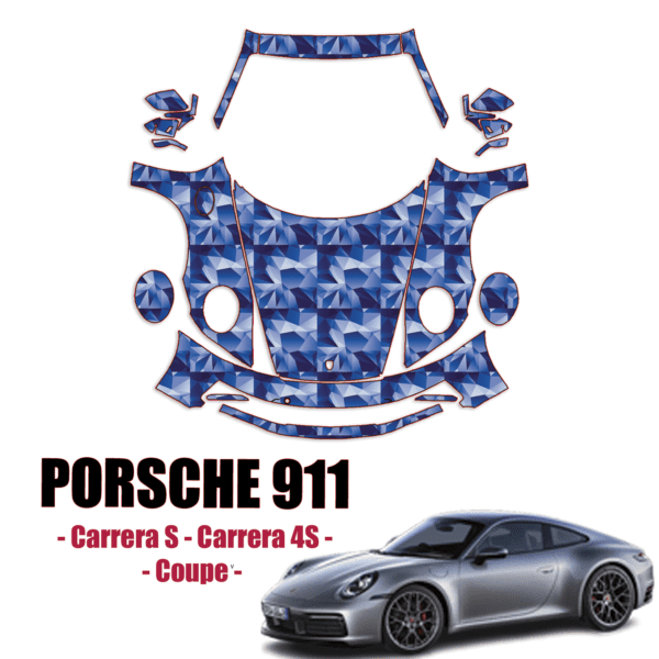 2020-2024 Porsche 911 Carrera Coupe Precut Paint Protection Kit – Full Front+