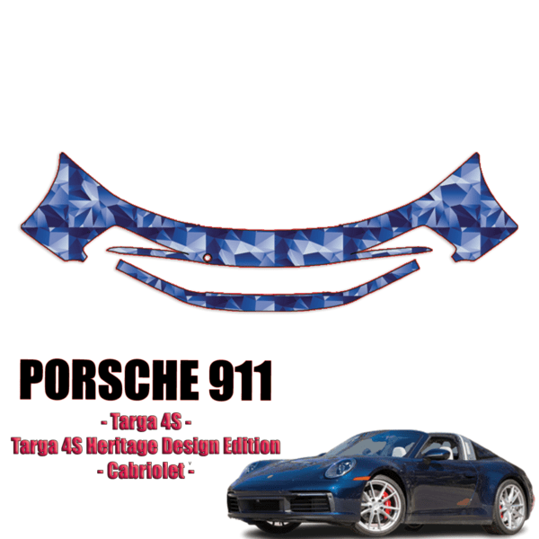 2021 Porsche 911 Targa 4S Heritage Design Edition Precut Paint Protection Kit – Front Bumper