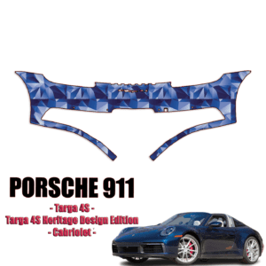 2021-2022 Porsche 911 – Targa 4S, Targa 4S Heritage Design Edition Precut Paint Protection Kit – Rear Bumper