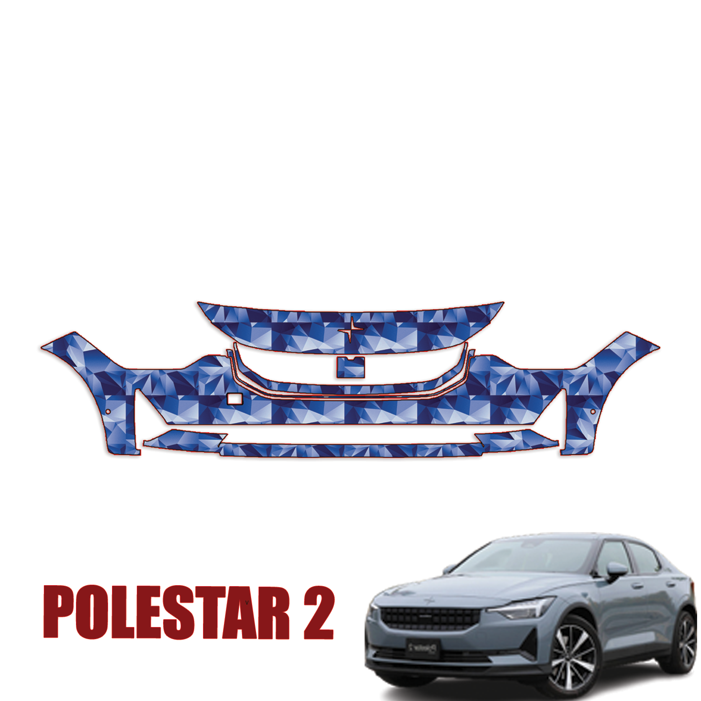 2021-2023 Polestar 2 Precut Paint Protection Kit – Front Bumper