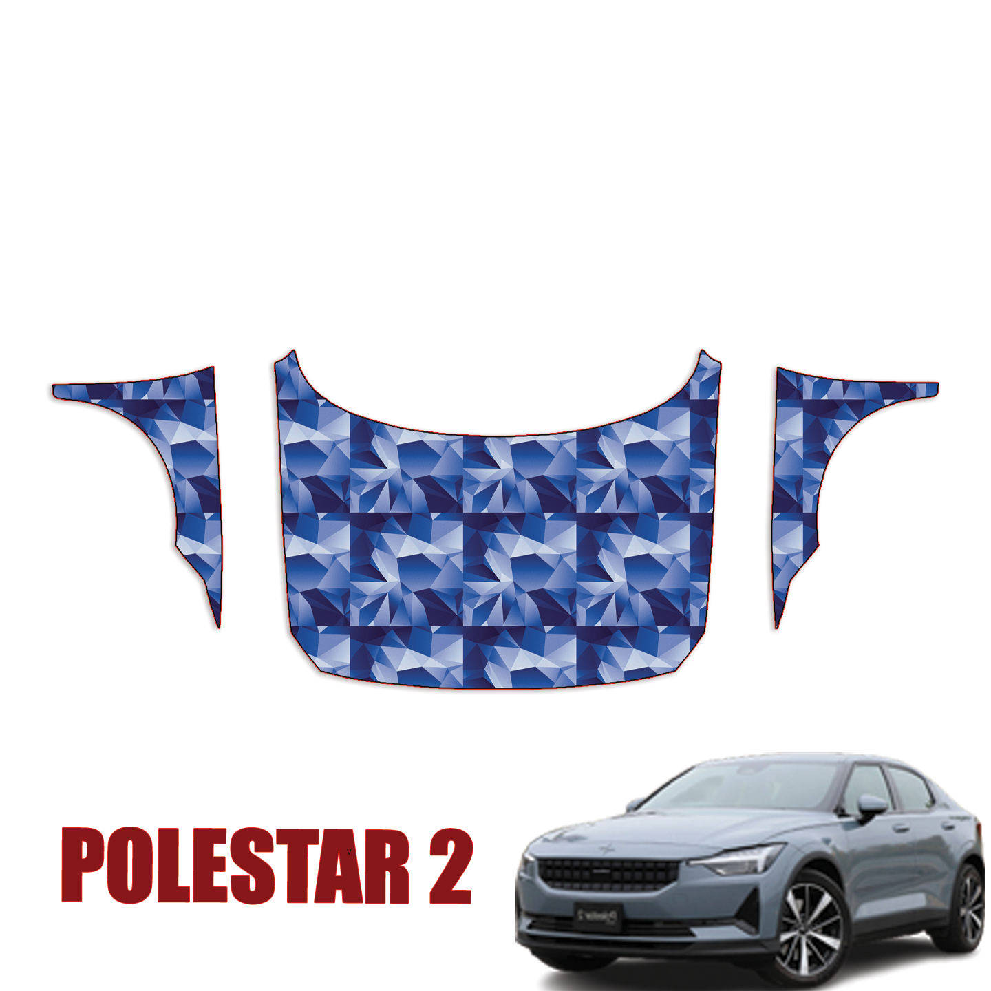 2021-2023 Polestar 2 Precut Paint Protection Kit – Full Hood + Fenders