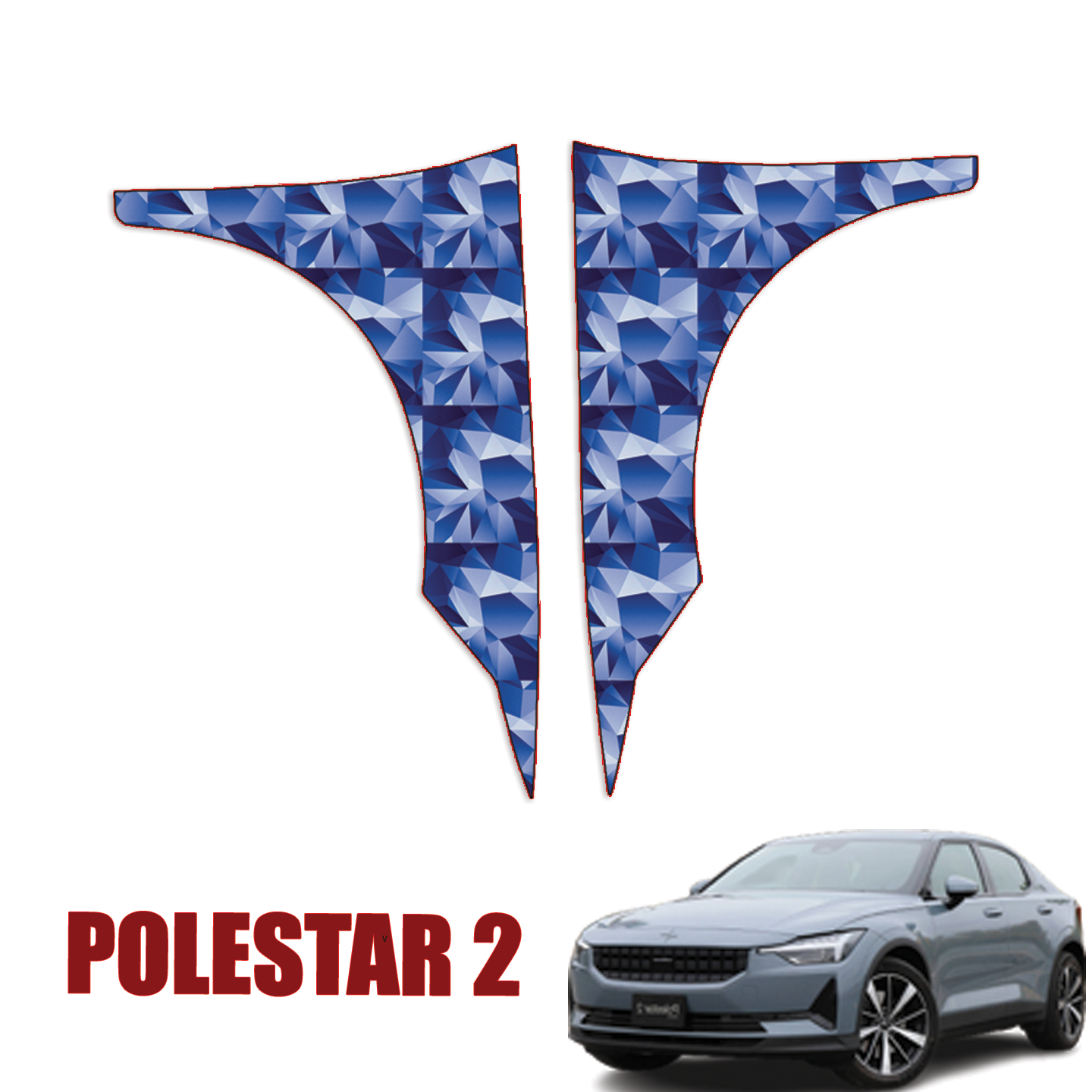 2021-2023 Polestar 2 Precut Paint Protection Kit – Full Front Fenders