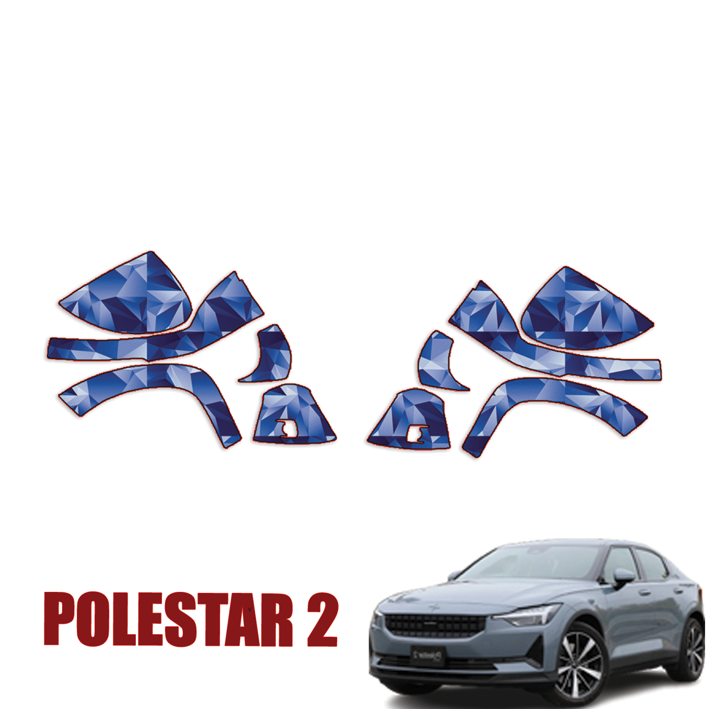 2021-2023 Polestar 2 Precut Paint Protection Kit (PPF) – Mirrors