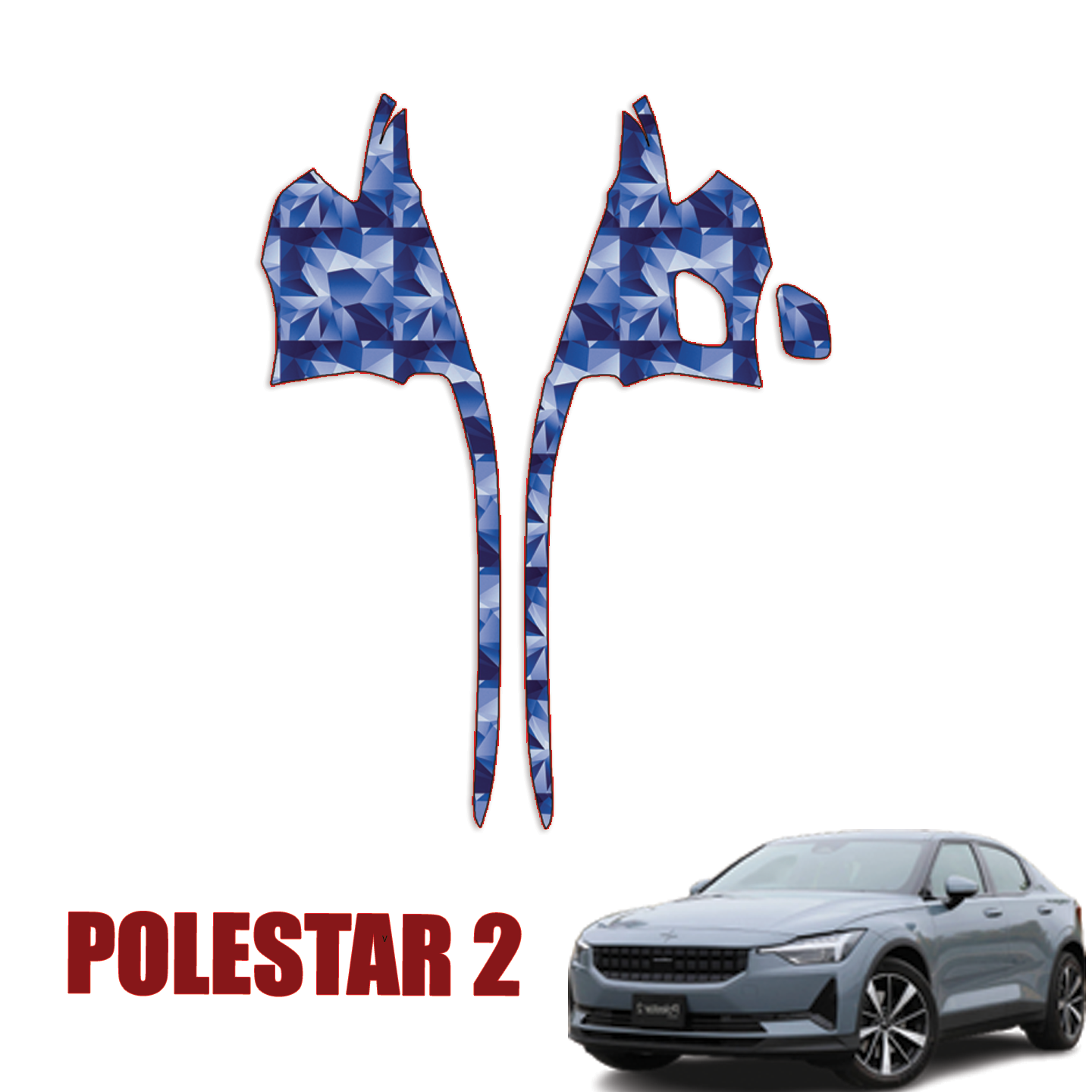 2021-2023 Polestar 2 – Precut Paint Protection Kit – Quarter Panels