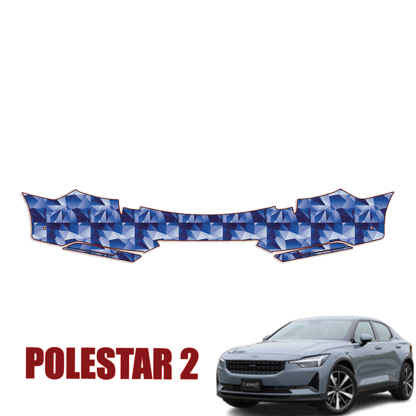 2021-2023 Polestar 2 Precut Paint Protection Kit – Rear Bumper