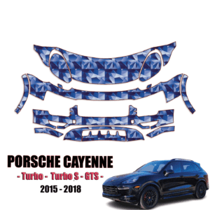 2015-2018 Porsche Cayenne – Turbo, Turbo S, GTS Pre-Cut Paint Protection Kit – Partial Front
