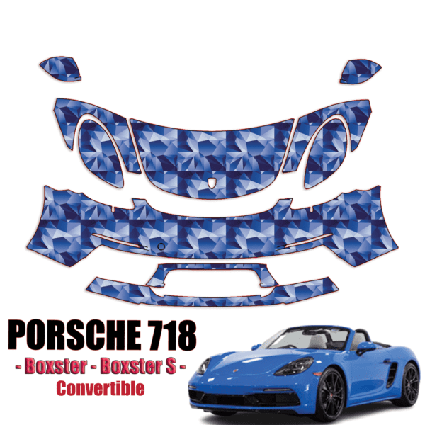 2017-2024 Porsche 718 Boxster Precut Paint Protection Kit – Partial Front
