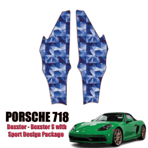 2018 – 2022 Porsche 718 – Boxster, Boxster S with Sport Design Package Precut Paint Protection Kit – Quarter Panels