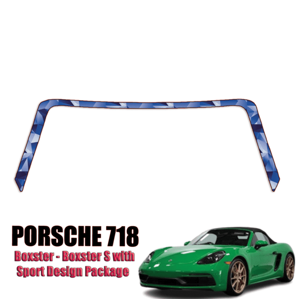 2018 – 2022 Porsche 718 – Boxster, Boxster S with Sport Design Package Paint Protection Kit – A Pillars + Rooftop
