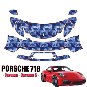 2017-2024 Porsche 718 Cayman Precut Paint Protection Kit – Partial Front