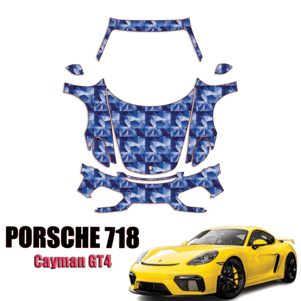 2020-2023 Porsche 718 Cayman GT4 Precut Paint Protection Kit PPF – Full Front+