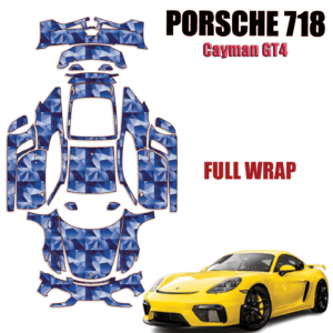 2020-2023 Porsche 718 Cayman GT4 Precut Paint Protection Kit PPF – Full Wrap Vehicle