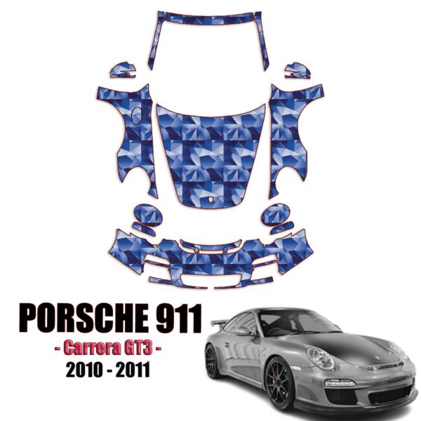 2010-2011 Porsche 911 GT3 Precut Paint Protection Kit – Full Front+