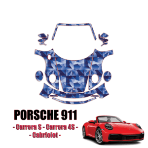 2020-2024 Porsche 911 Carrera Cabriolet Precut Paint Protection Kit – Full Front+